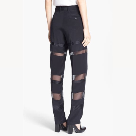 3.1 Phillip Lim Black Sheer Organza Trousers - Picture 4 of 16